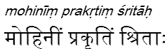 mohinimprakrtimsritah