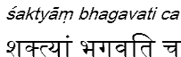 saktyambhagavatica